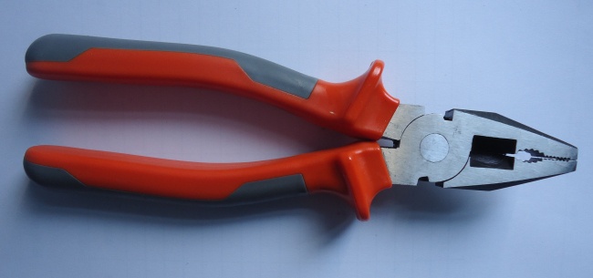 Combination plier with double color handle