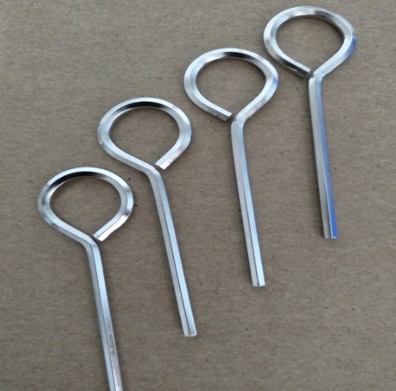 2mm Hex Dogging Key Wrench Allen Wrench with loop Key ring wrench