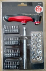 37pcs screwdriver bits set with blister card package