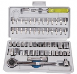 60 pcs Socket wrench and bits Set