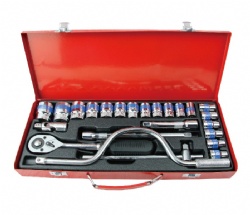 24 pcs Hand tool set with steel case