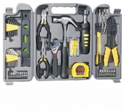 High quality 89pcs hand tools set with plastic folding case