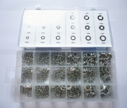 720pcs spring rings and toothed discs steel seals assortment