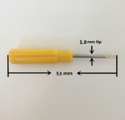 1.8mm high quality Mini screwdriver with flat and slot tip