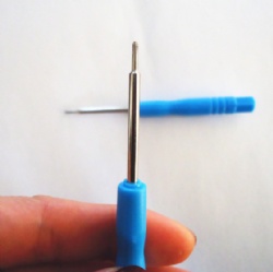 High quality Precision 1.2mm Mini Phillips screwdriver with blue plastic handle