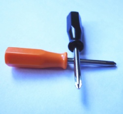 Promotional 3mm Mini plastic handle Screwdriver PH0 screwdriver