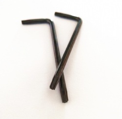 Hex key Torx key wrench T10 Allen Key with black oxide surface