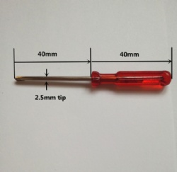 2.5mm DIY Screwdrivers 80mm length Phillips 0 PH0 head screwdrivers