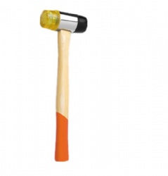 Soft face PU Hammer with wooden handle