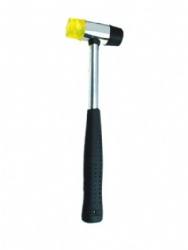 Two-way plastic mallet , Soft Face Hammer with steel handle