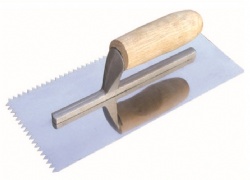 Stainless steel or Carbon steel Plastering trowel with teeth