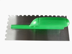 Notched Plastering trowel Putty knife with Plastic handle