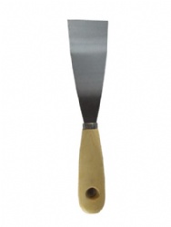 Carbon steel putty knife/Plastering trowel with wooden handle